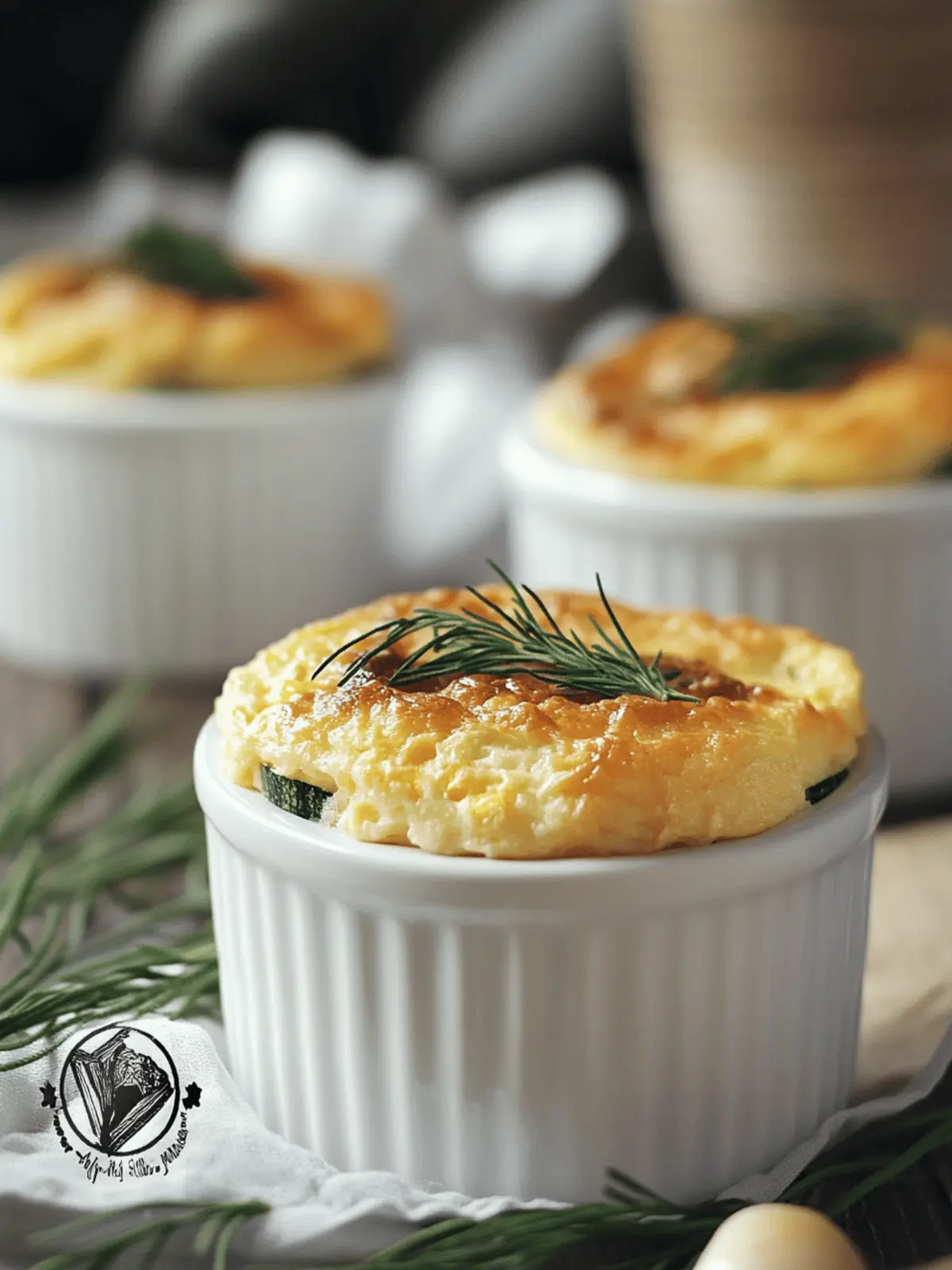 Zucchini & Sweet Corn Souffle