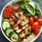 Grilled Balsamic Chicken Quinoa Bowl