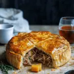 Pulled Lamb, Rosemary and Cheese Pie