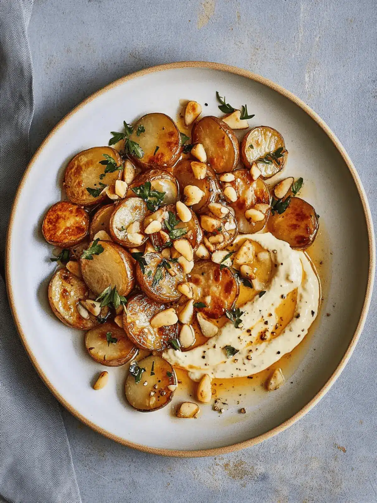 Irresistible Roasted Potatoes with Aïoli and Pinenuts Delight 5 Roasted Potatoes with Aïoli and Buttered Pinenuts