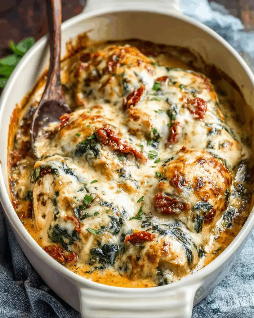 Baked Tuscan Chicken Casserole