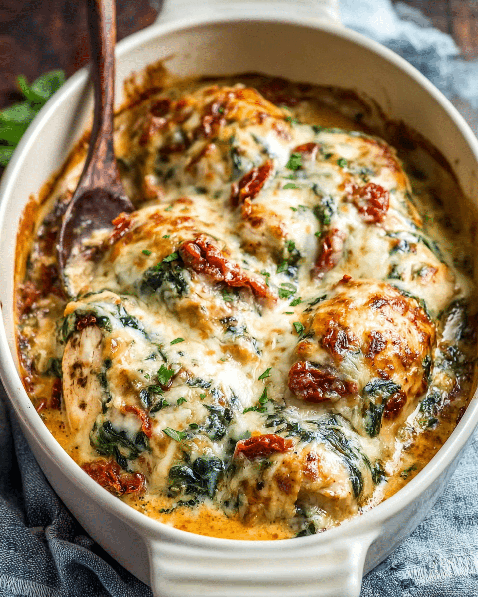 Baked Tuscan Chicken Casserole