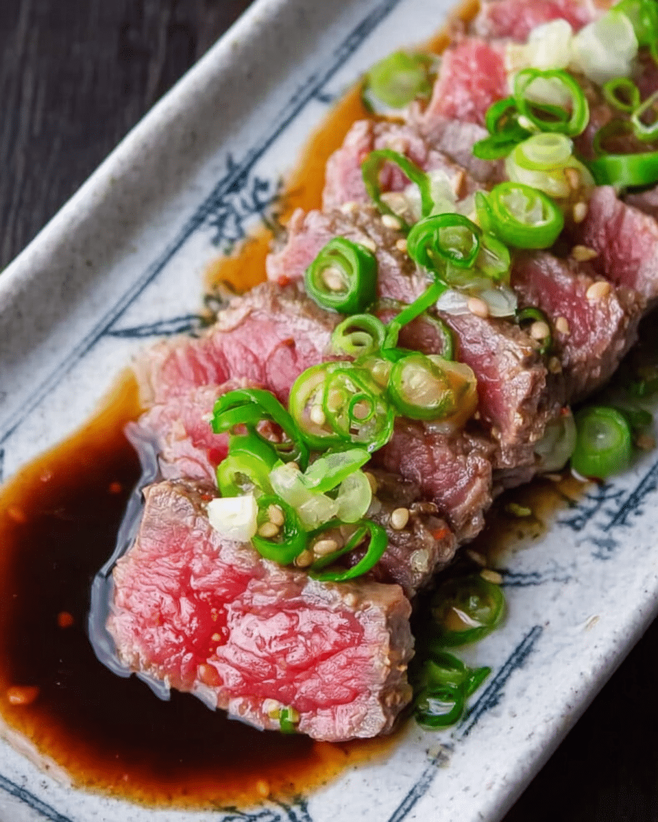 Beef Tataki (Japanese Seared Beef Fillet)
