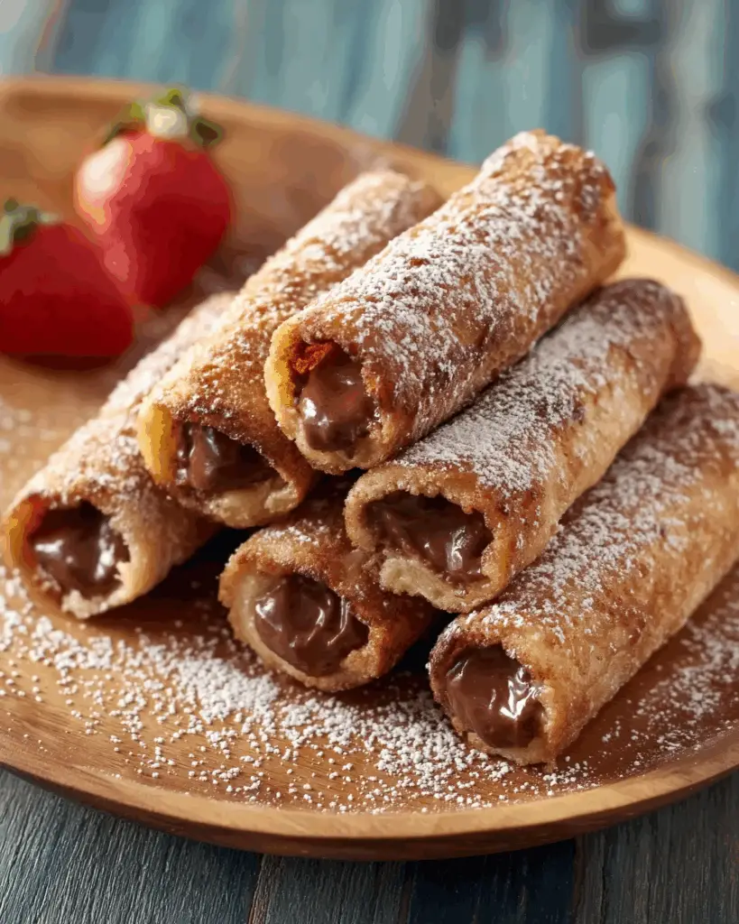 Air Fryer Nutella French Toast Roll Ups