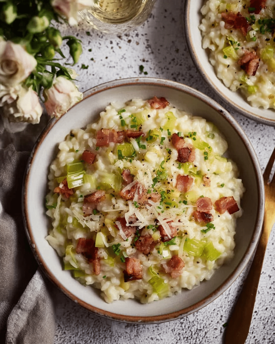 Bacon and Leek Risotto