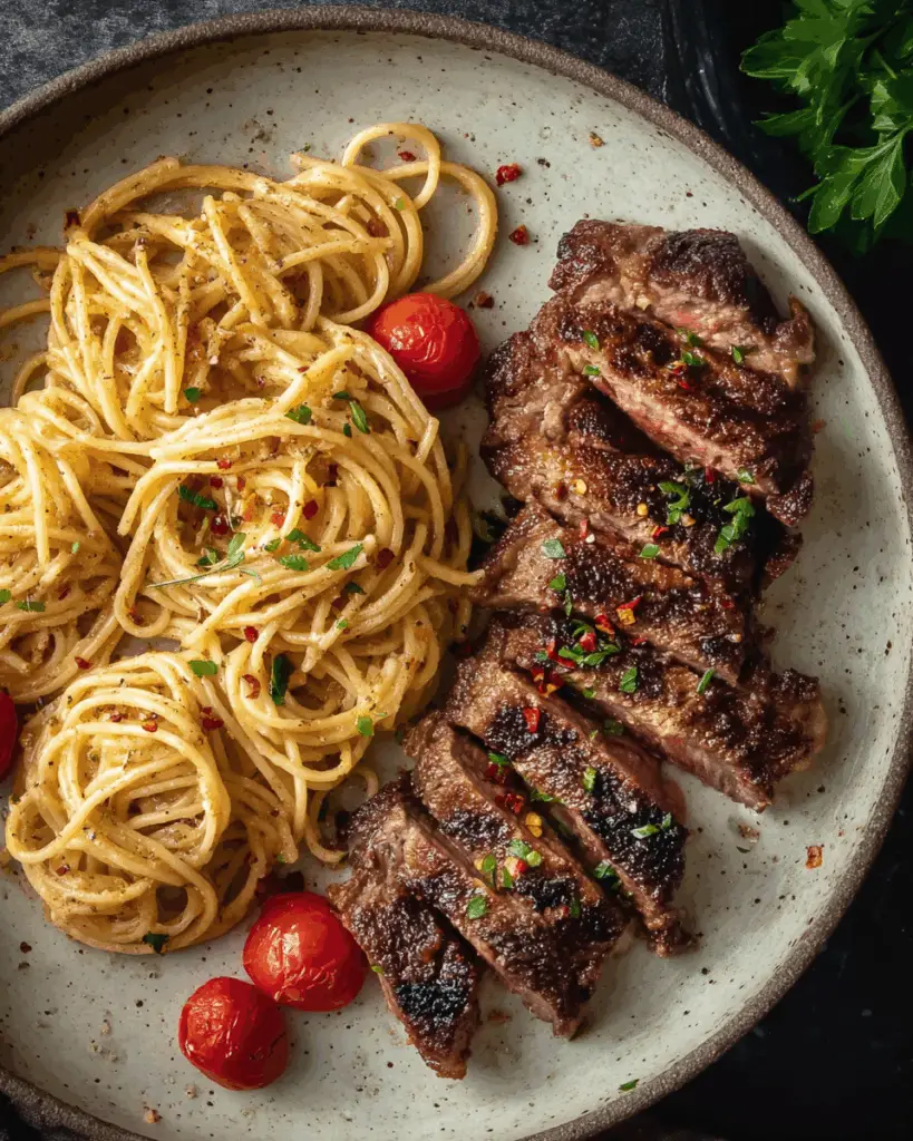 Steak and Pasta