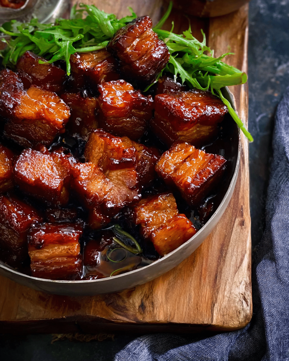 Tender Pork Belly with a Sweet Caramelized Glaze