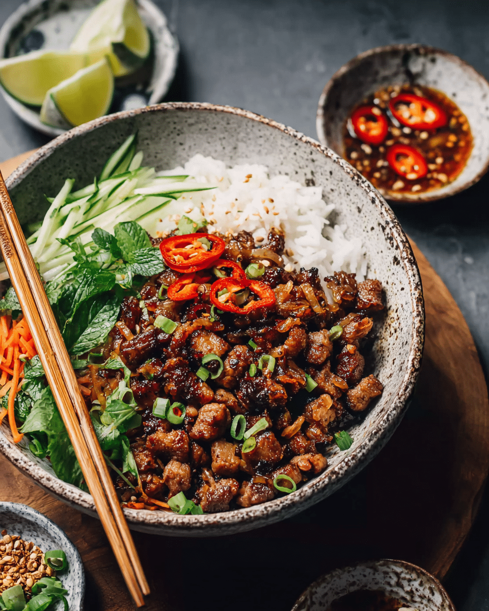Vietnamese Caramelized Pork Bowls