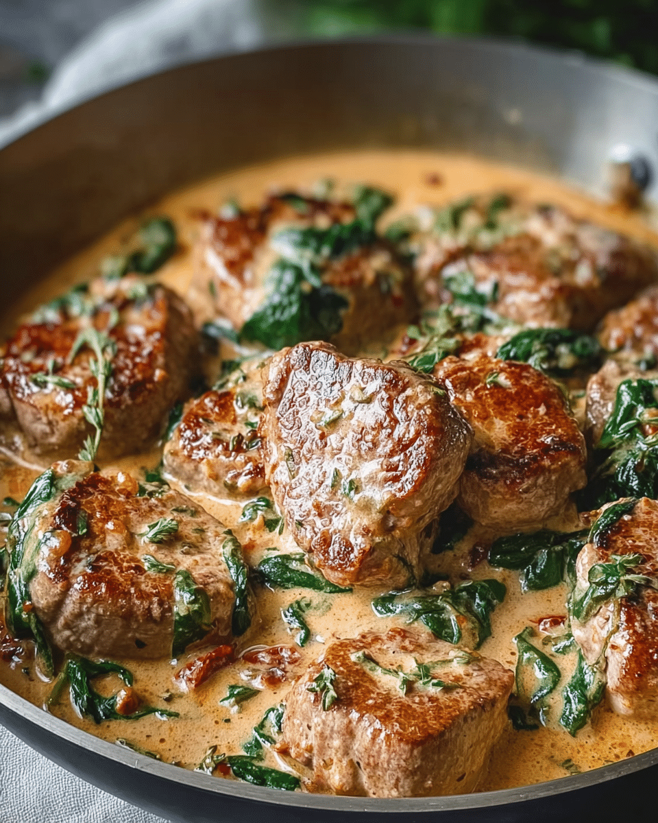 Creamy Pork Tenderloin Medallions