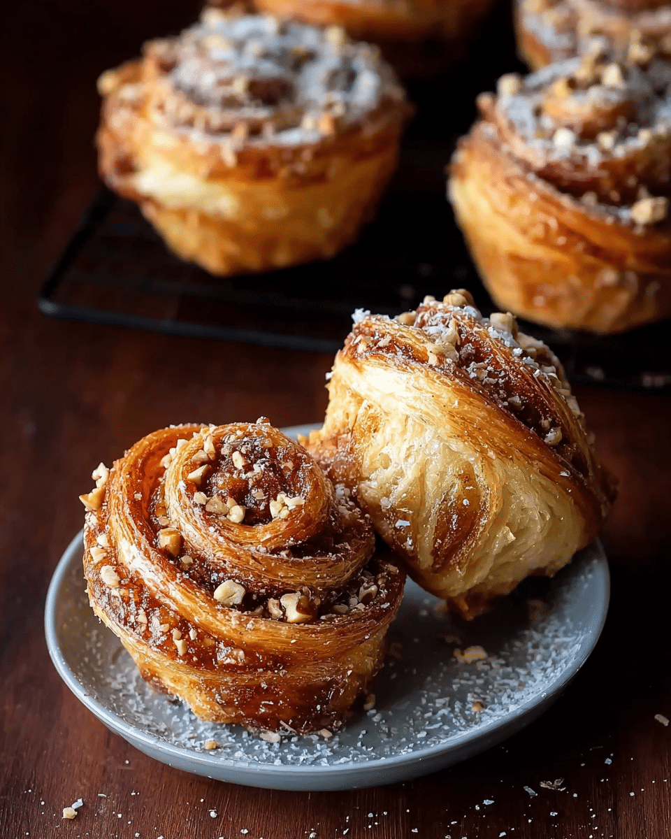 Hazelnut Sourdough Cruffins