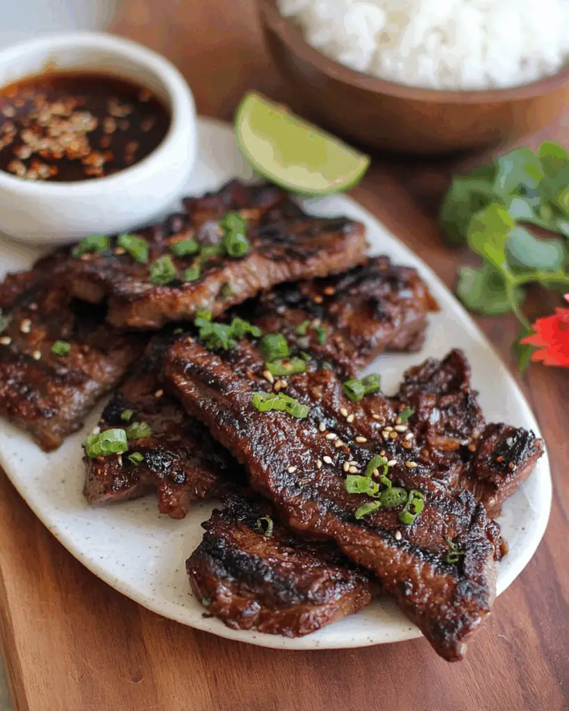 Korean Grilled Flanken Short Ribs