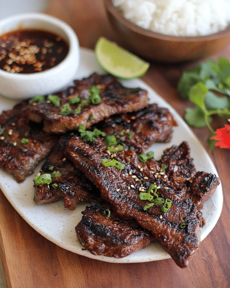 Korean Grilled Flanken Short Ribs