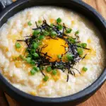 Okayu with Egg (Japanese Rice Porridge)