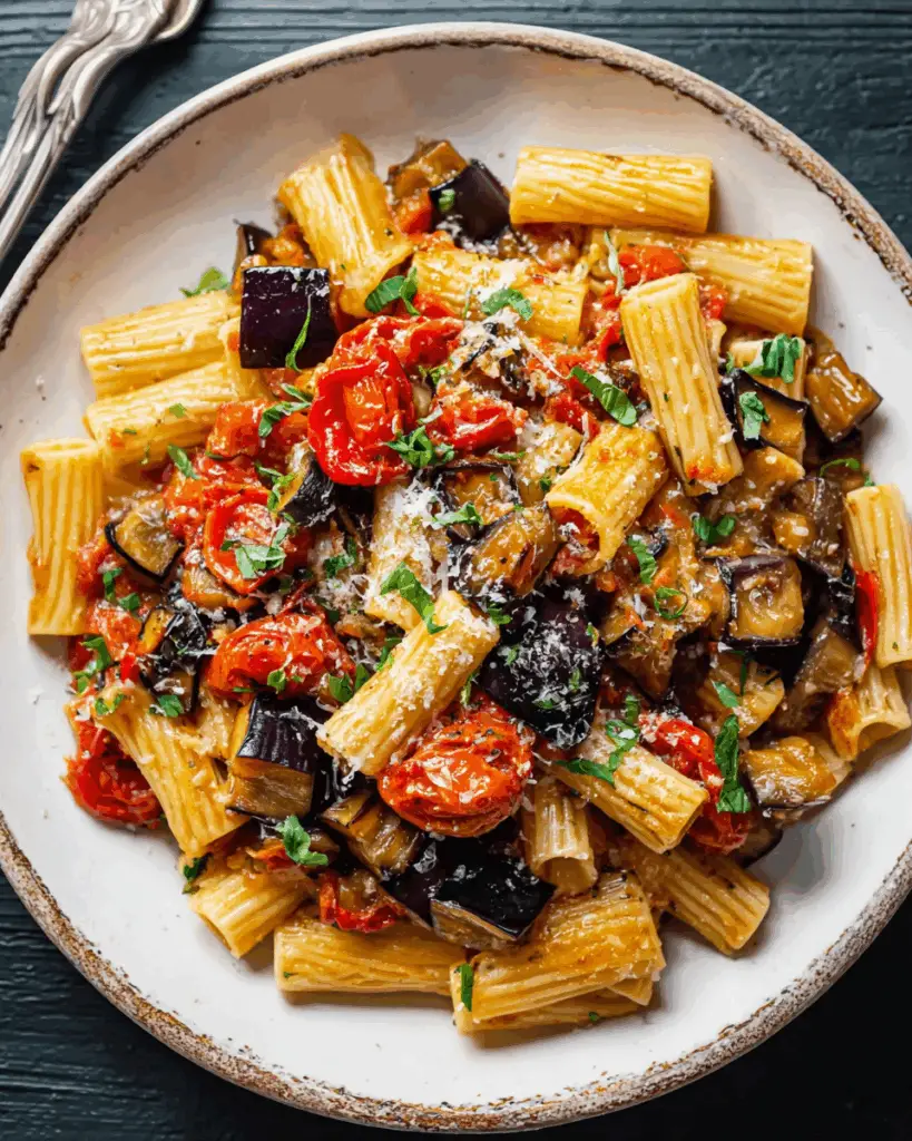 Roasted Eggplant Pasta