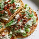 Smash Chicken Caesar Tacos