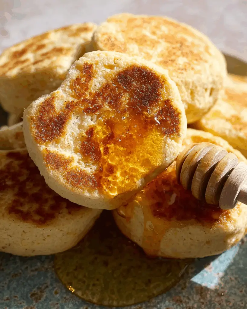 Honey Cornbread English Muffins