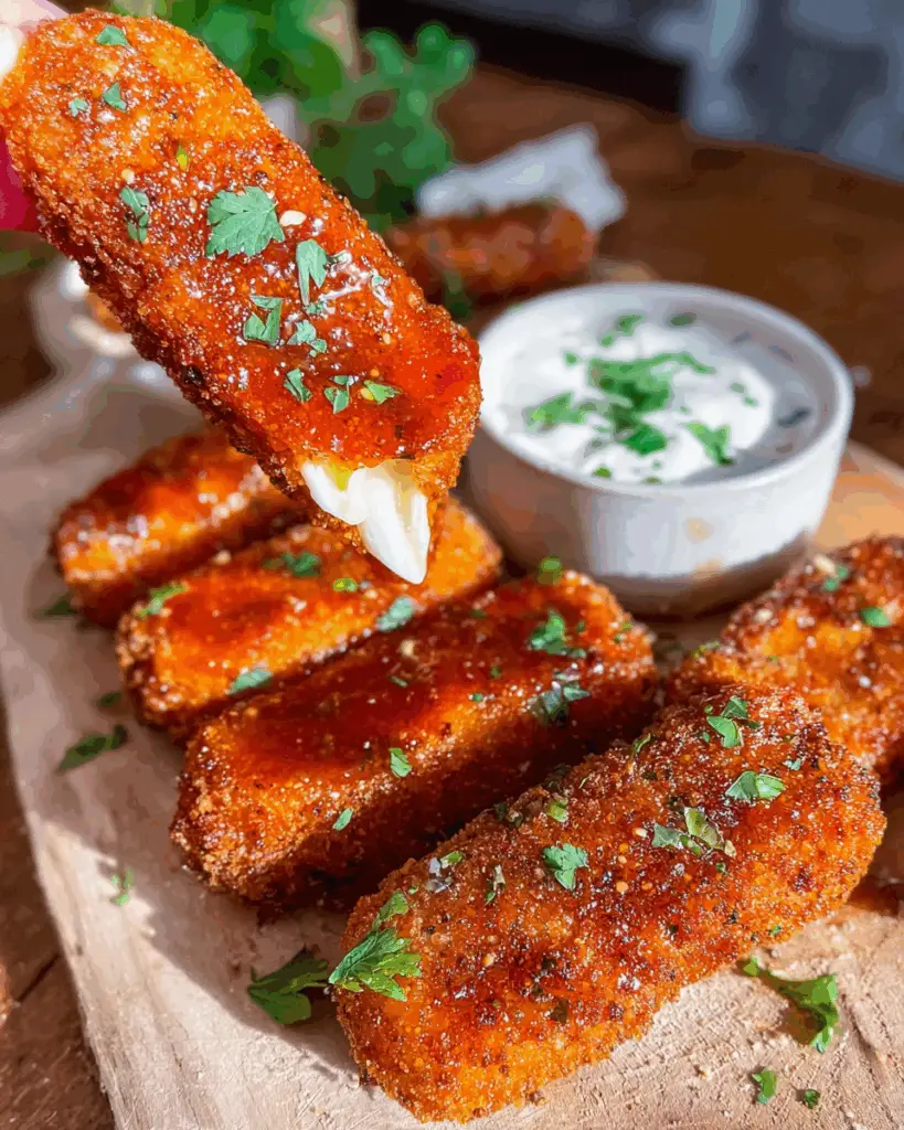 Nashville Hot Honey Mozzarella Sticks