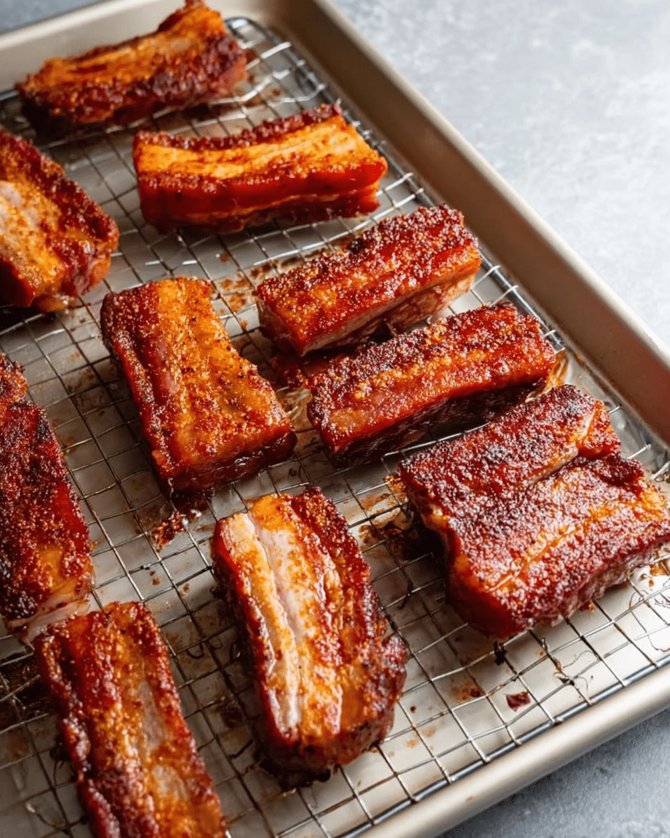 Oven Baked Pork Belly Slices