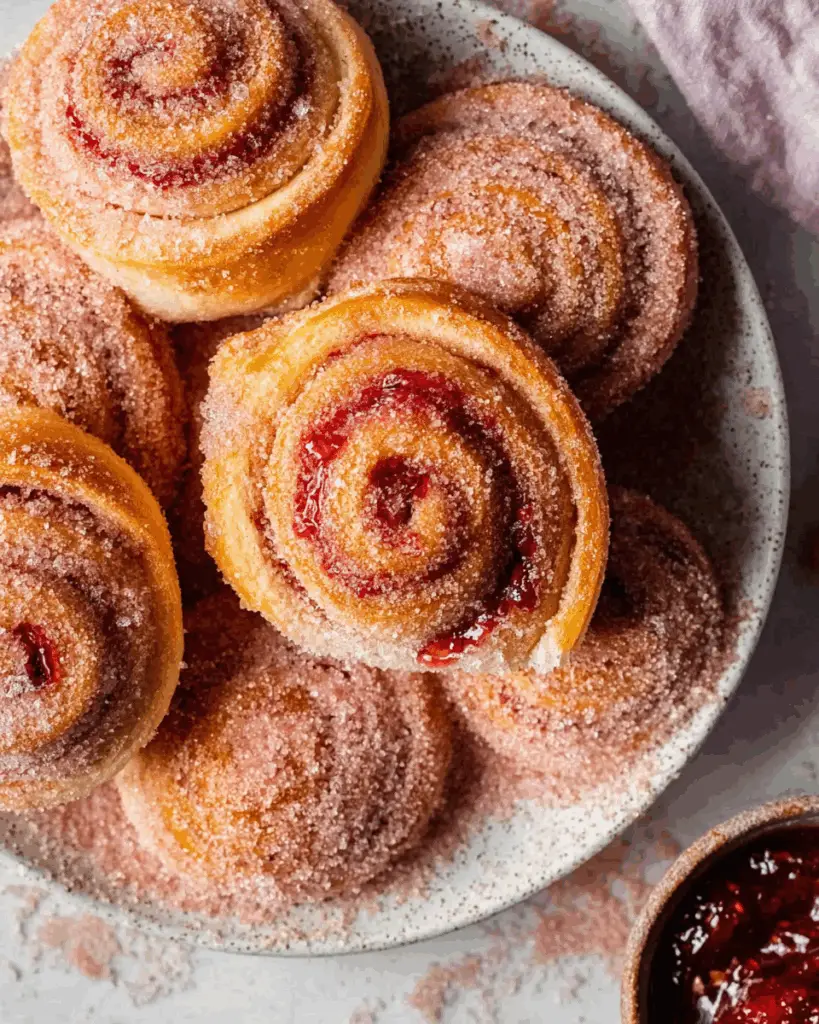 Strawberry Donut Rolls