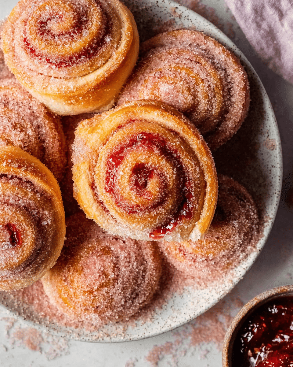 Strawberry Donut Rolls