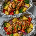 Teriyaki Chicken and Pineapple Foil Packets