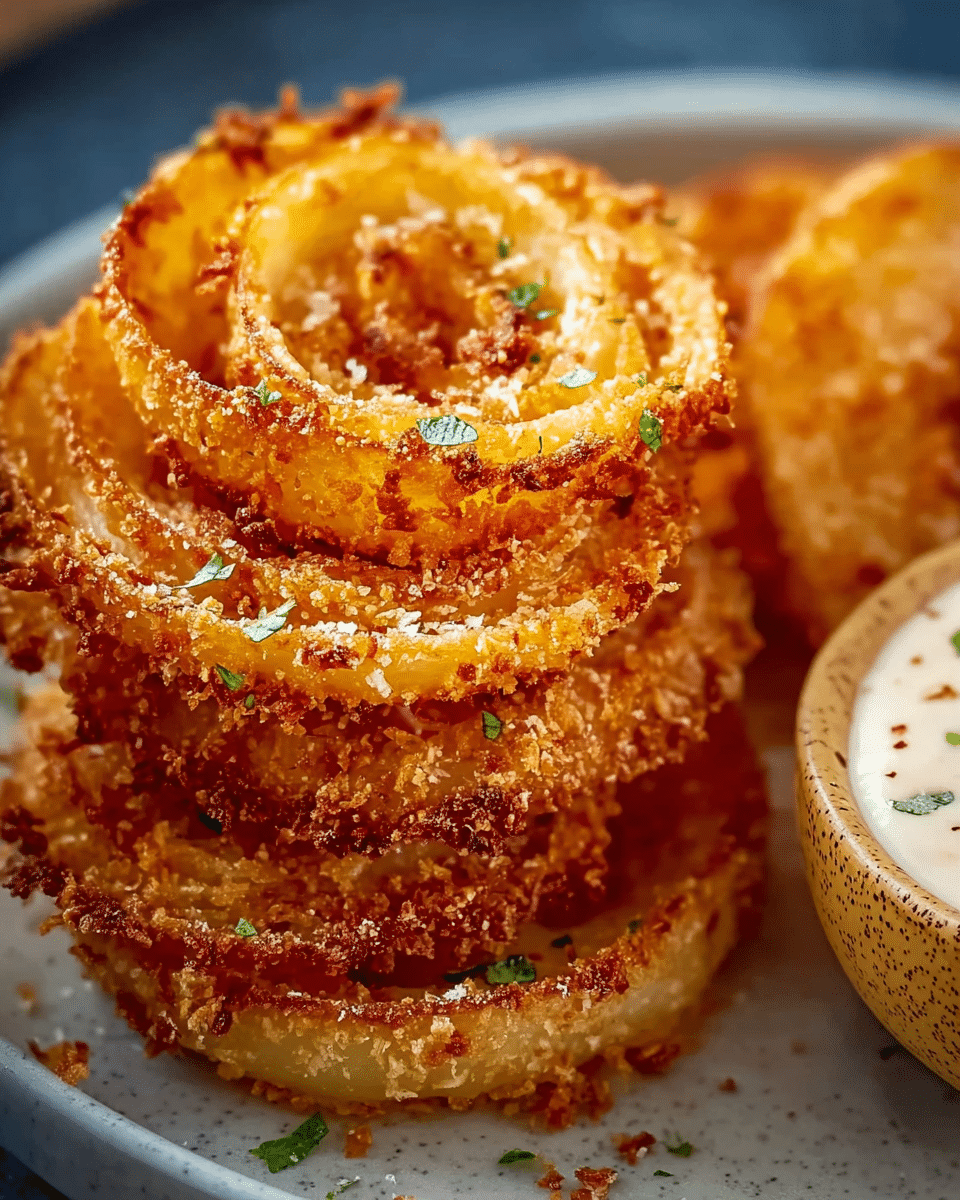 Viral Parmesan Onion Rings