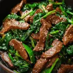 Asian Spinach Beef