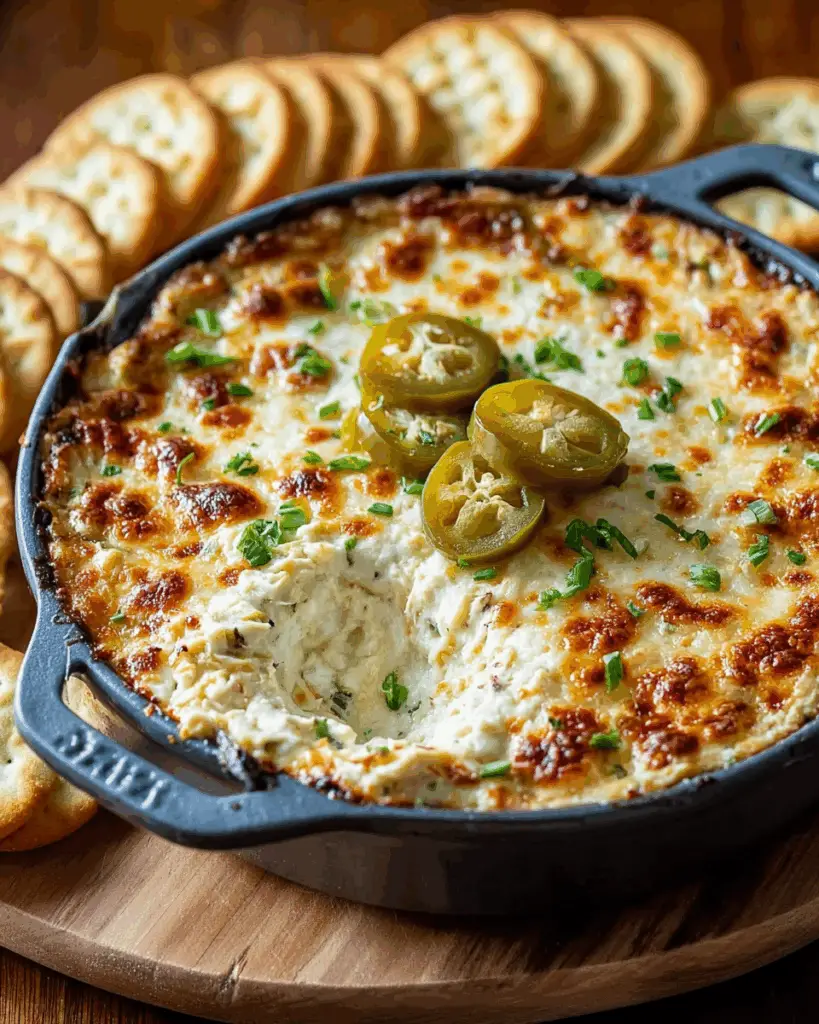 Creamy Baked Jalapeño Artichoke Dip