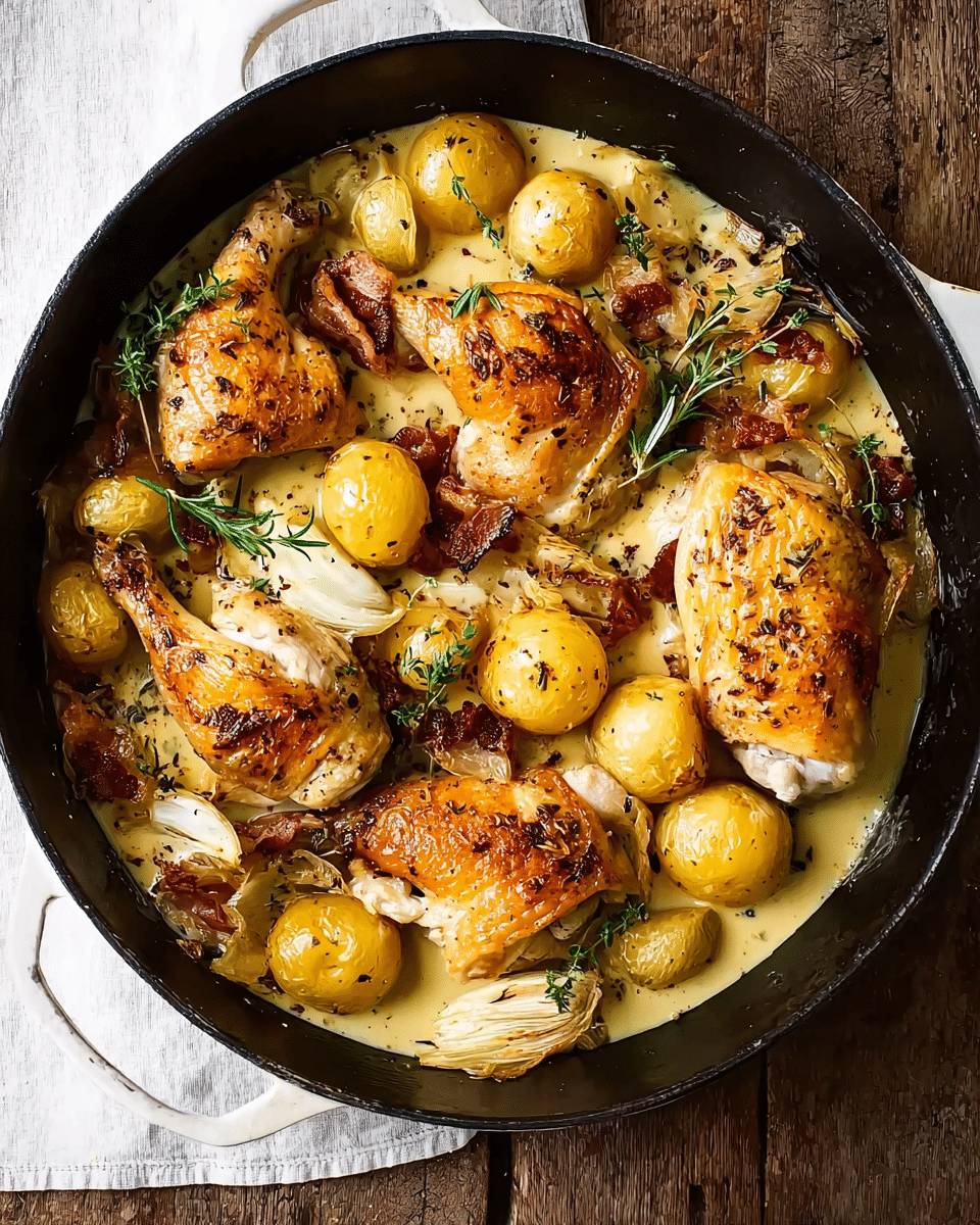 Honey Mustard Chicken And Potato Bake