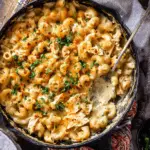 One Pot White Chicken Chili Mac and Cheese