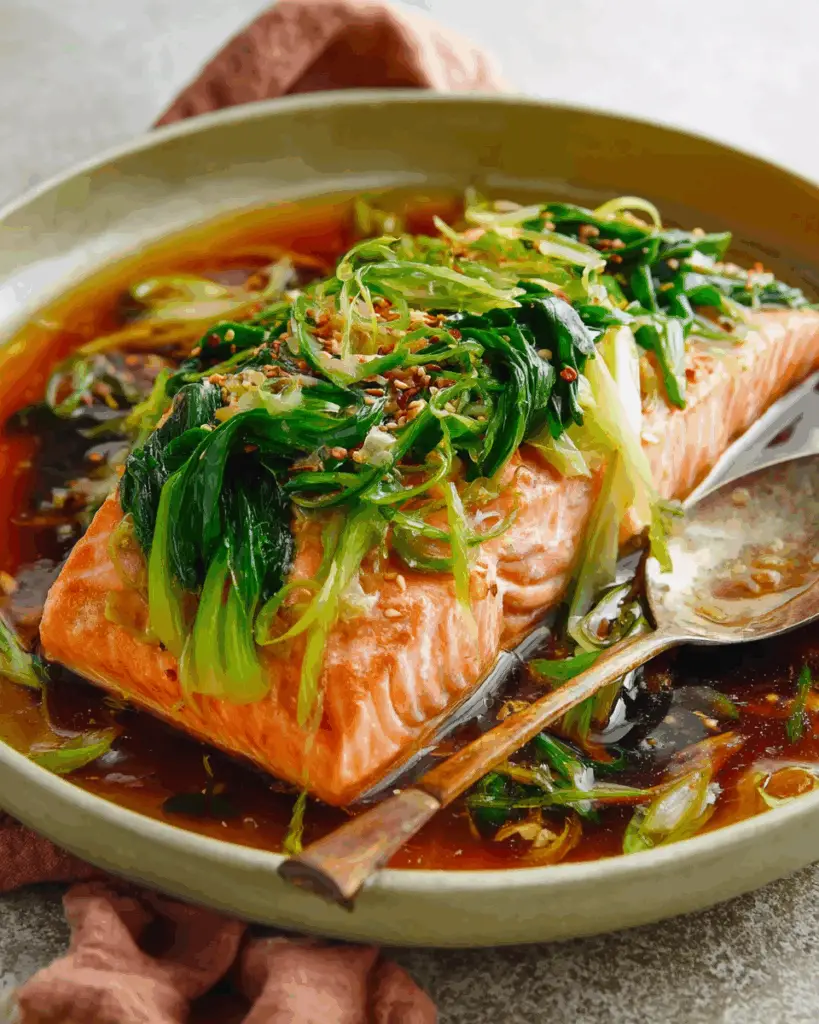 Steamed Salmon Shanghai Style steamed-salmon-shanghai-style