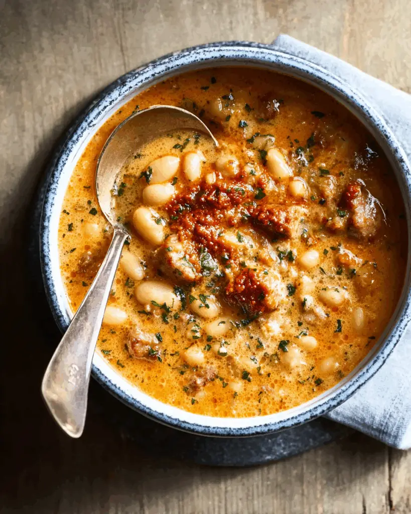 Creamy Bean Soup with Sausage