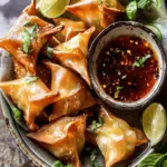 Cheese Rangoons with Sweet Ginger Chili Sauce