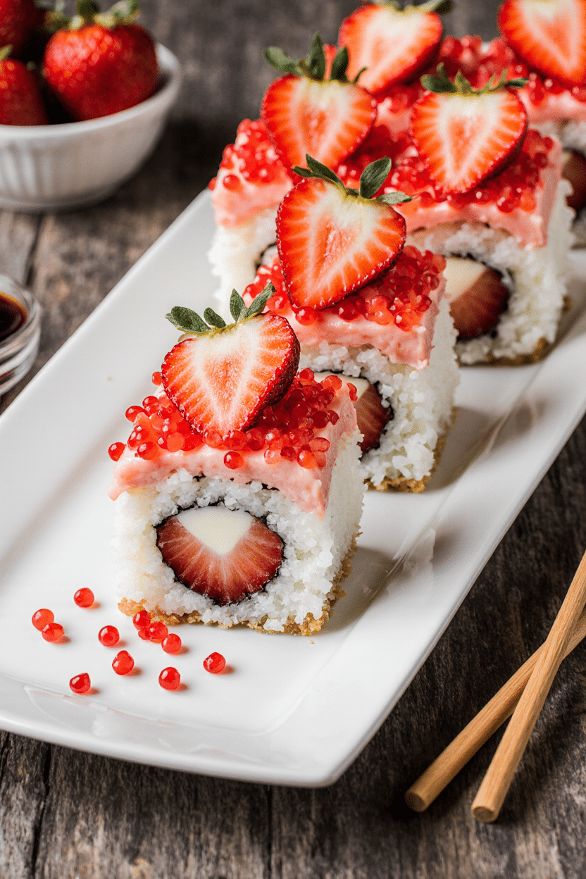 Strawberry Shortcake Sushi