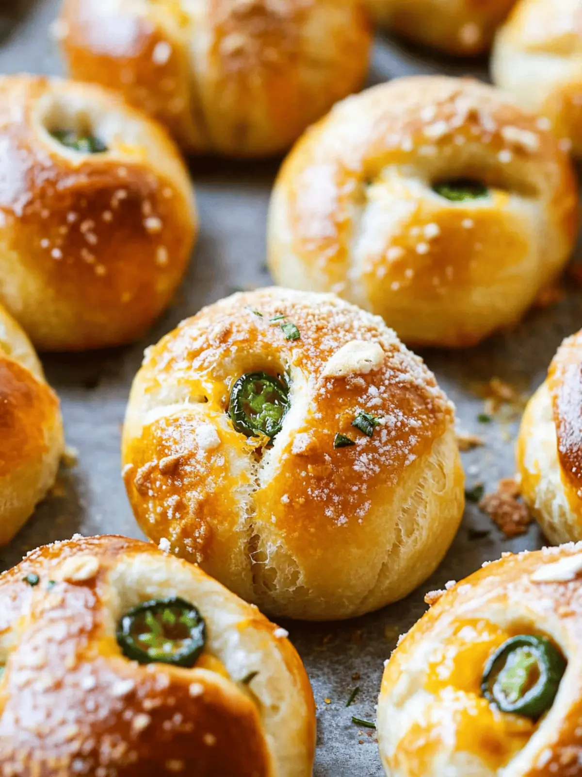Jalapeno Popper Stuffed Pretzel Rolls