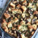 Mushroom and Gruyere Bread Pudding