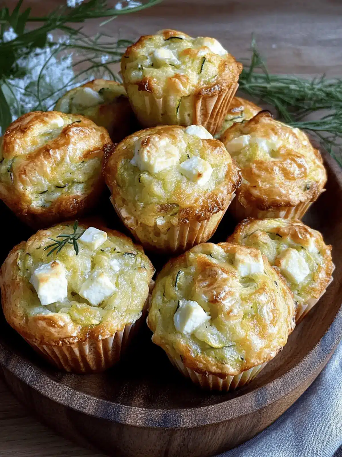 Feta and Zucchini Muffins