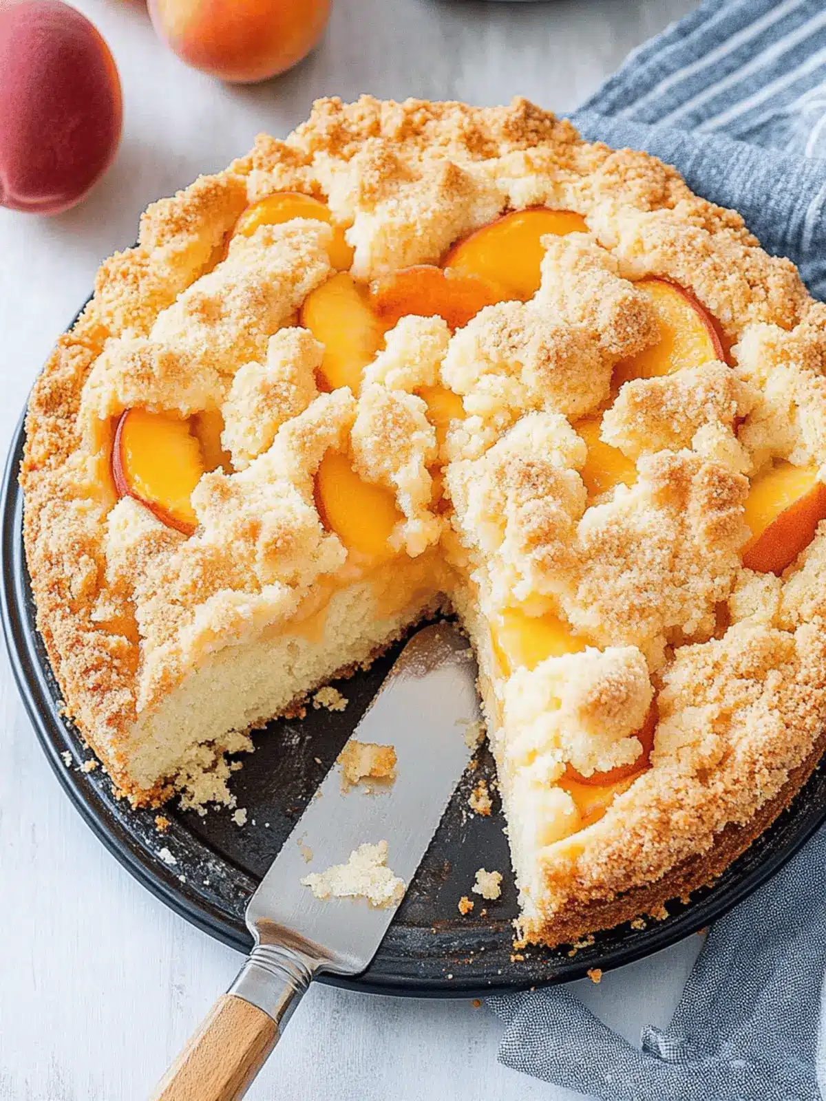Peach Crumble Cake