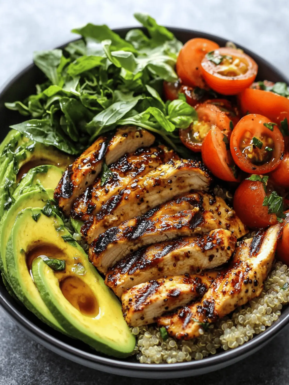 Grilled Balsamic Chicken Quinoa Bowl That's Pure Comfort Food