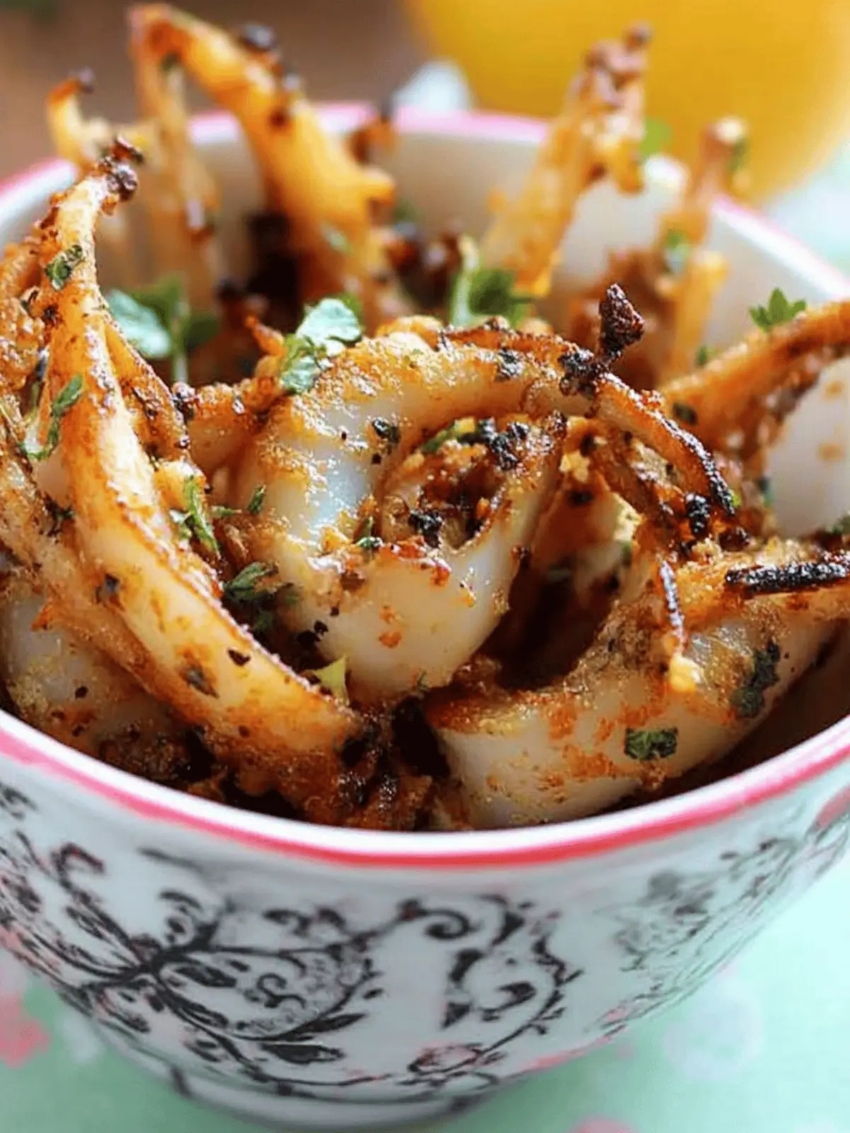 Garlic Parsley Grilled Squid Tapas