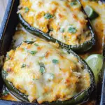 Chicken Stuffed Poblano Peppers