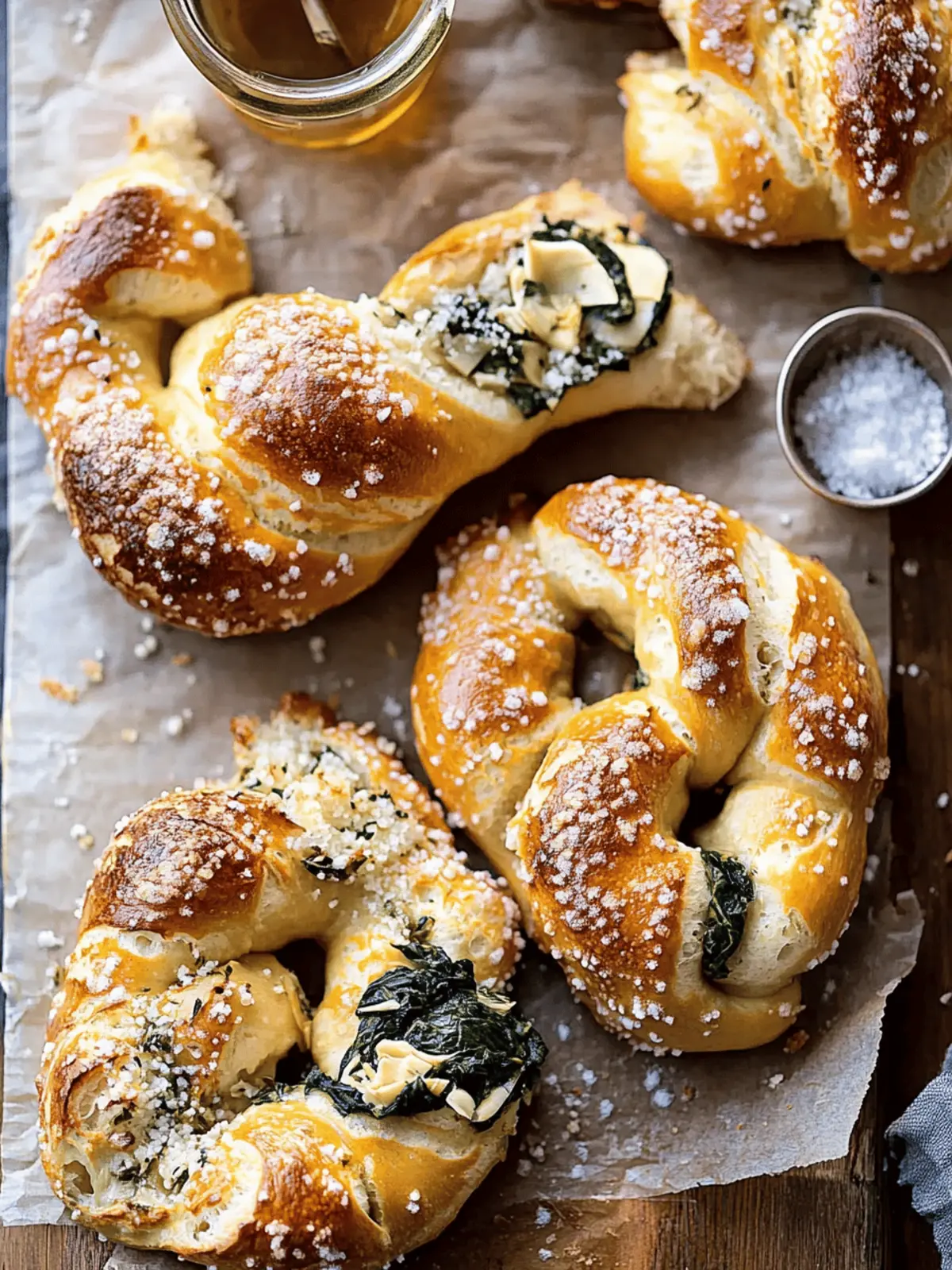 Spinach and Artichoke Stuffed Soft Pretzels You'll Love!