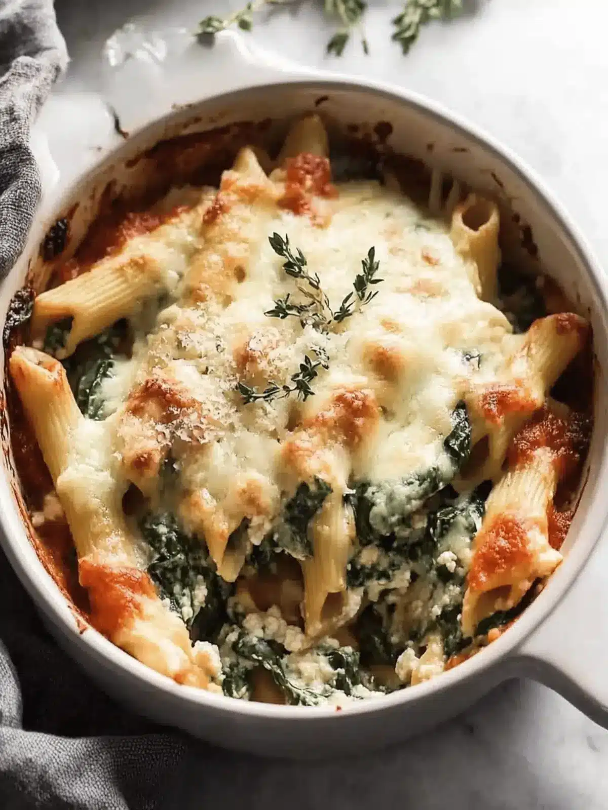 Spinach & Ricotta Pasta Bake