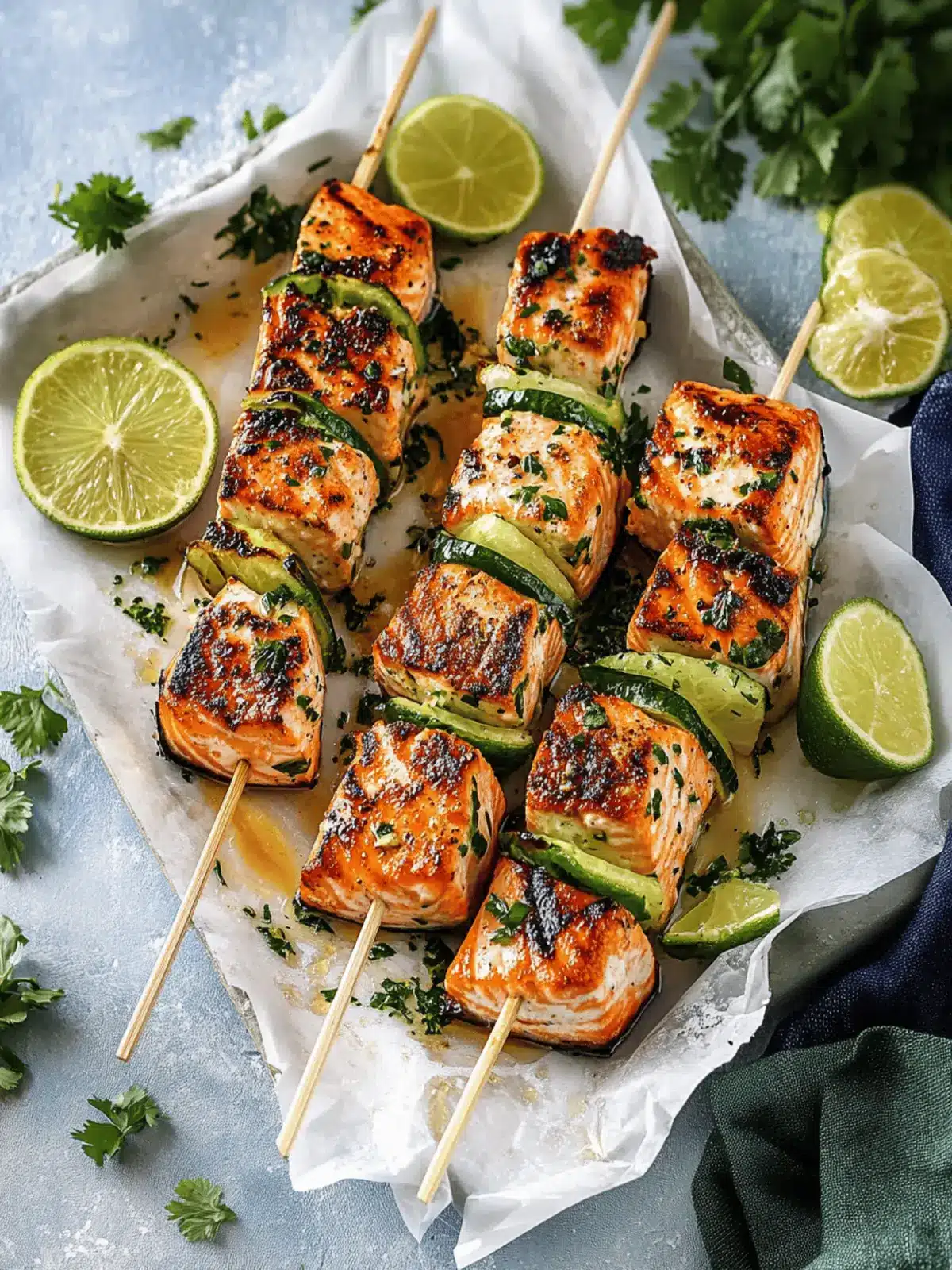 Savory Citrus & Garlic Salmon Skewers in 15 Minutes 5 Citrus & Garlic Salmon Skewers