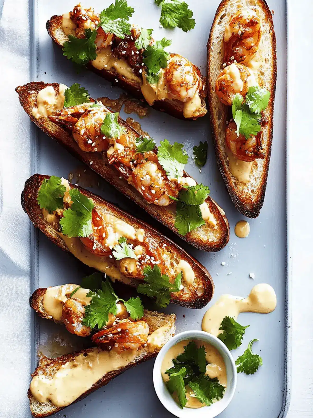 Miso Prawn Toasts