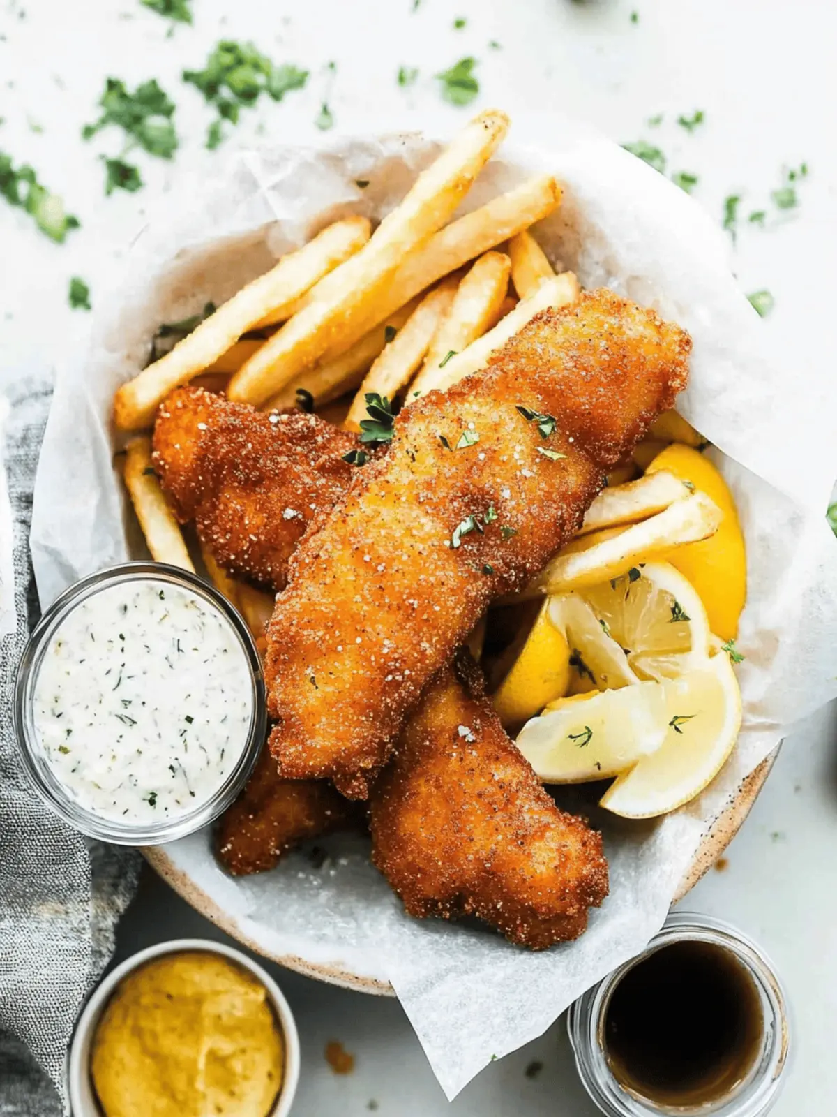 Friday Night Fish Fry with Tartar Sauce