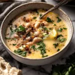Creamy Tuscan White Bean Lemon Soup