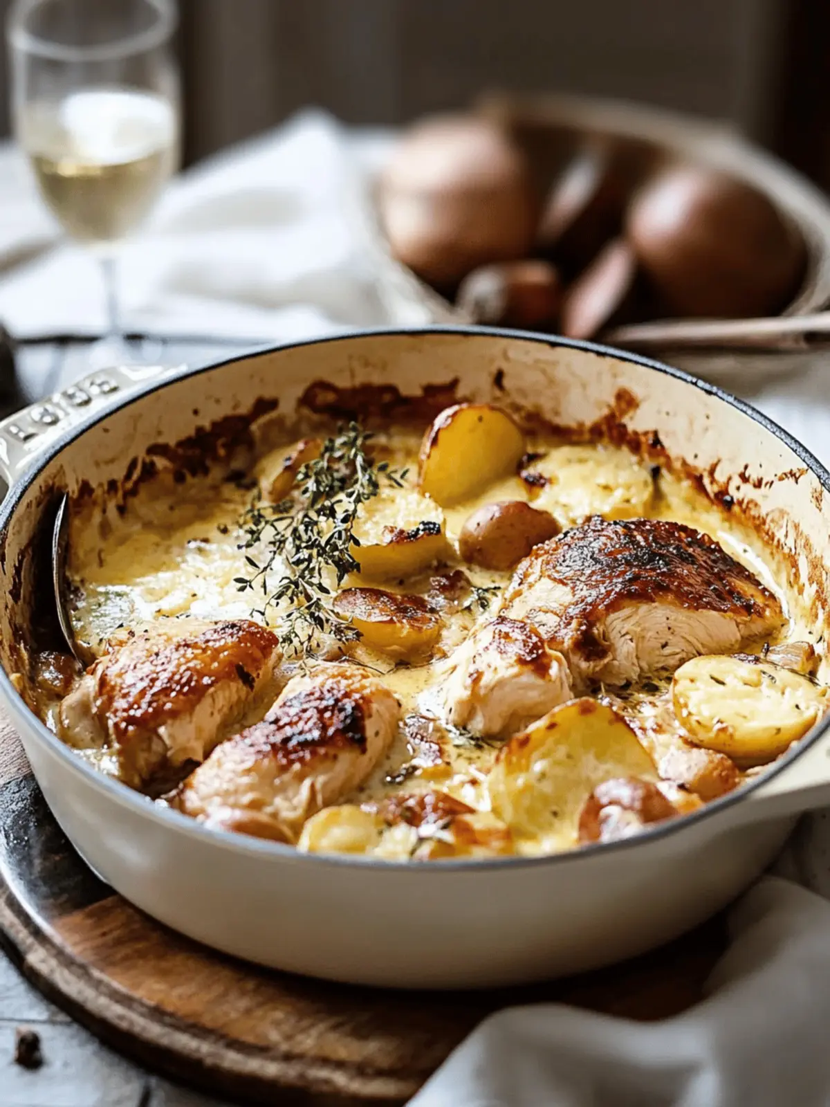 French Chicken Casserole a la Normande