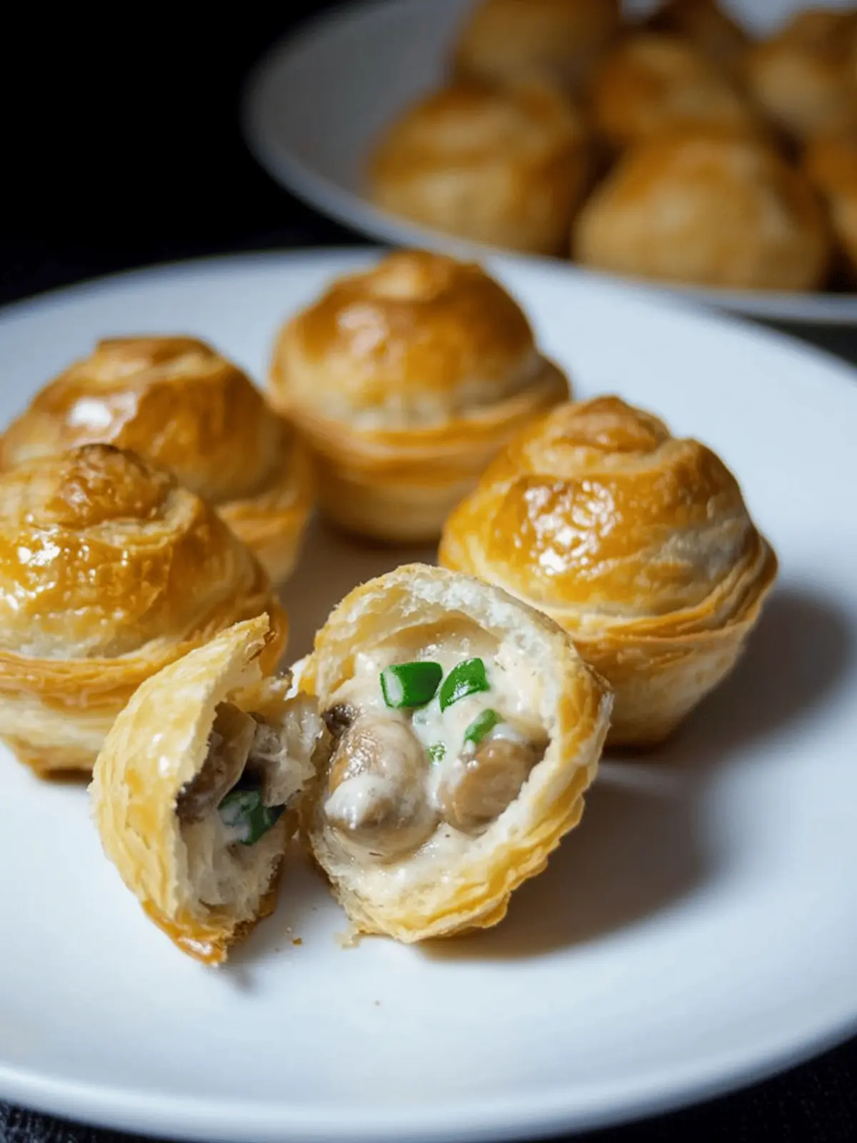 Mushroom Cheese Puffs