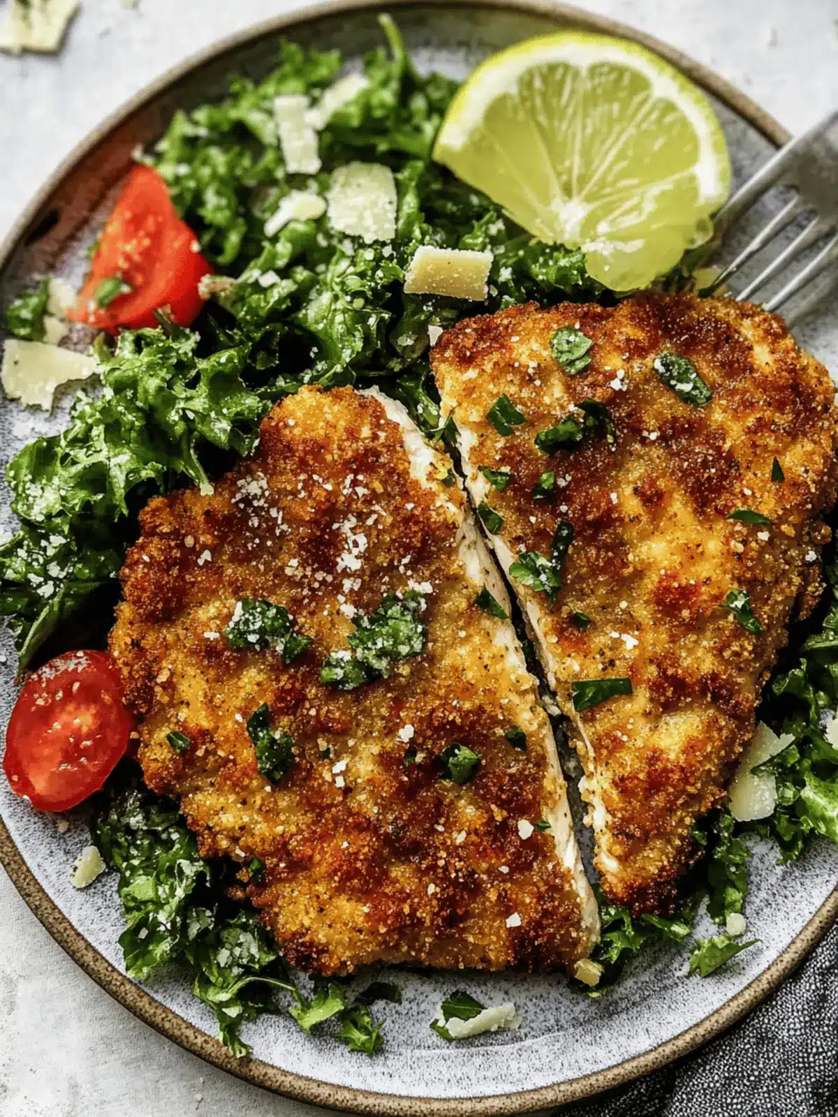 Crispy Parmesan Crusted Chicken